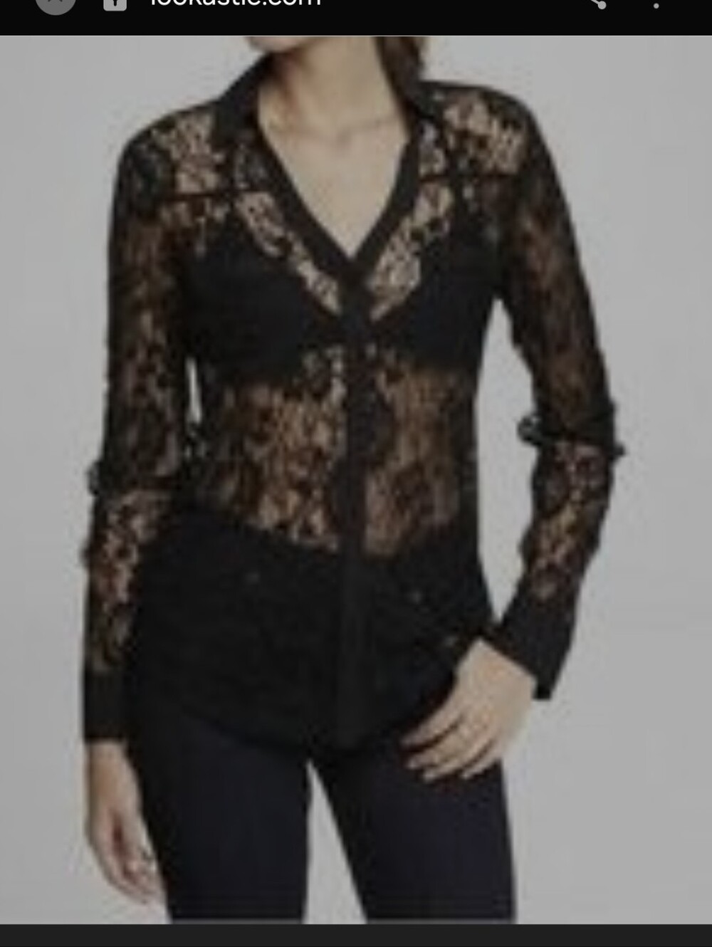 Express lace long sleeve top Nwot Medium